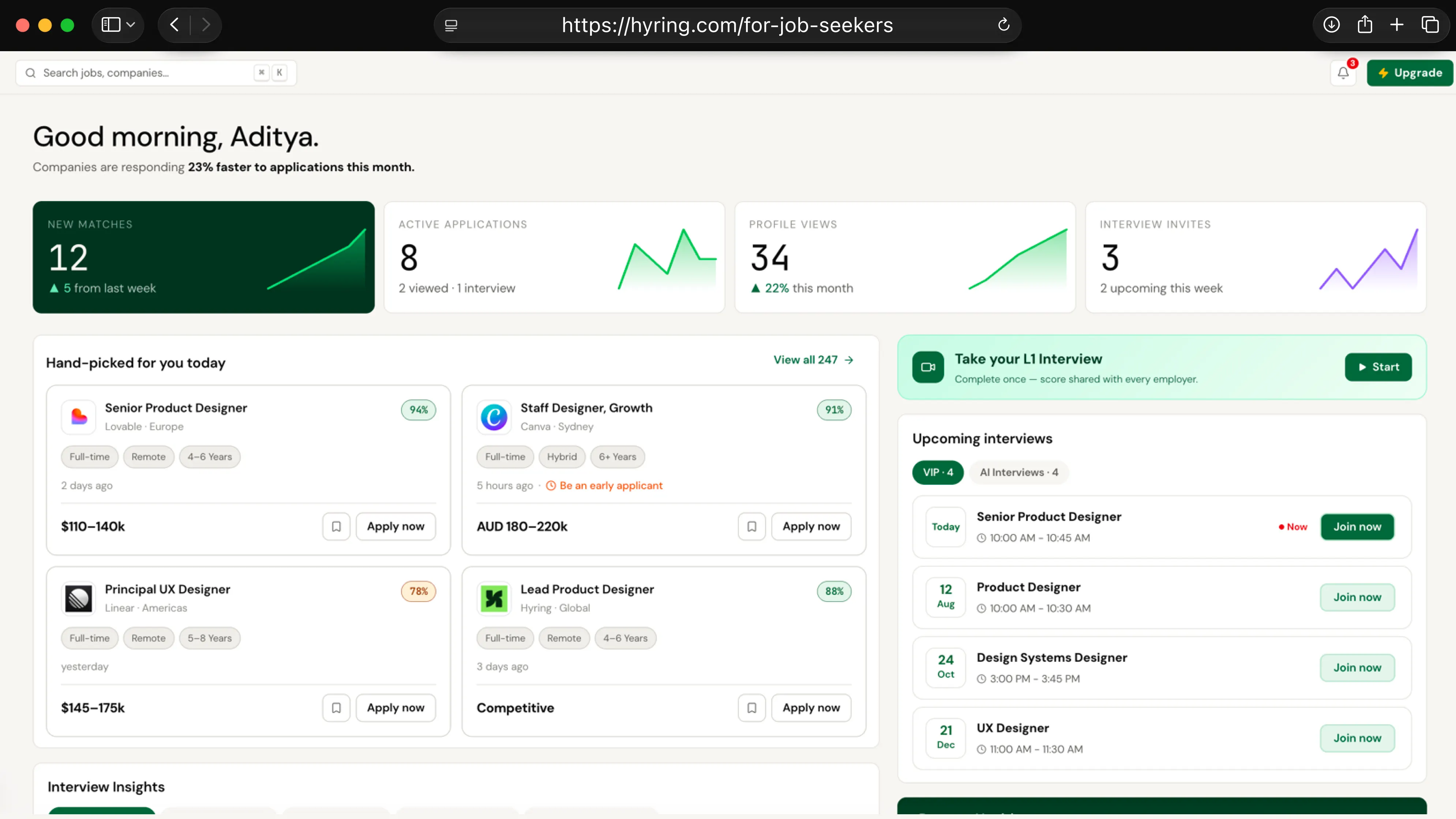 Jobseeker portal